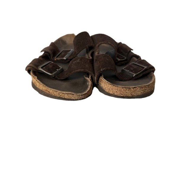 Birkenstock Brown Arizona Leather Sandal Flip Flop size 40 9/ 9.5 - Picture 2 of 13